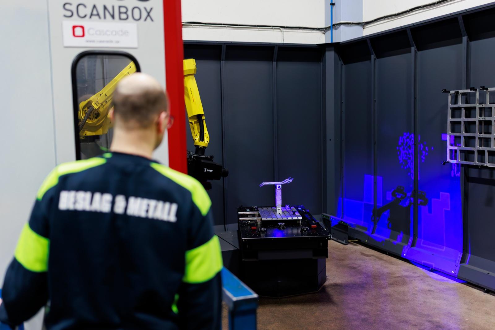 Operatör hos Beslag & Metall vid ZEISS ScanBox 4105